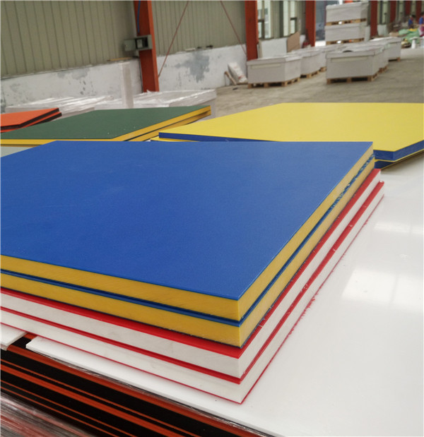 three layer double color hdpe polyethylene texture sheet