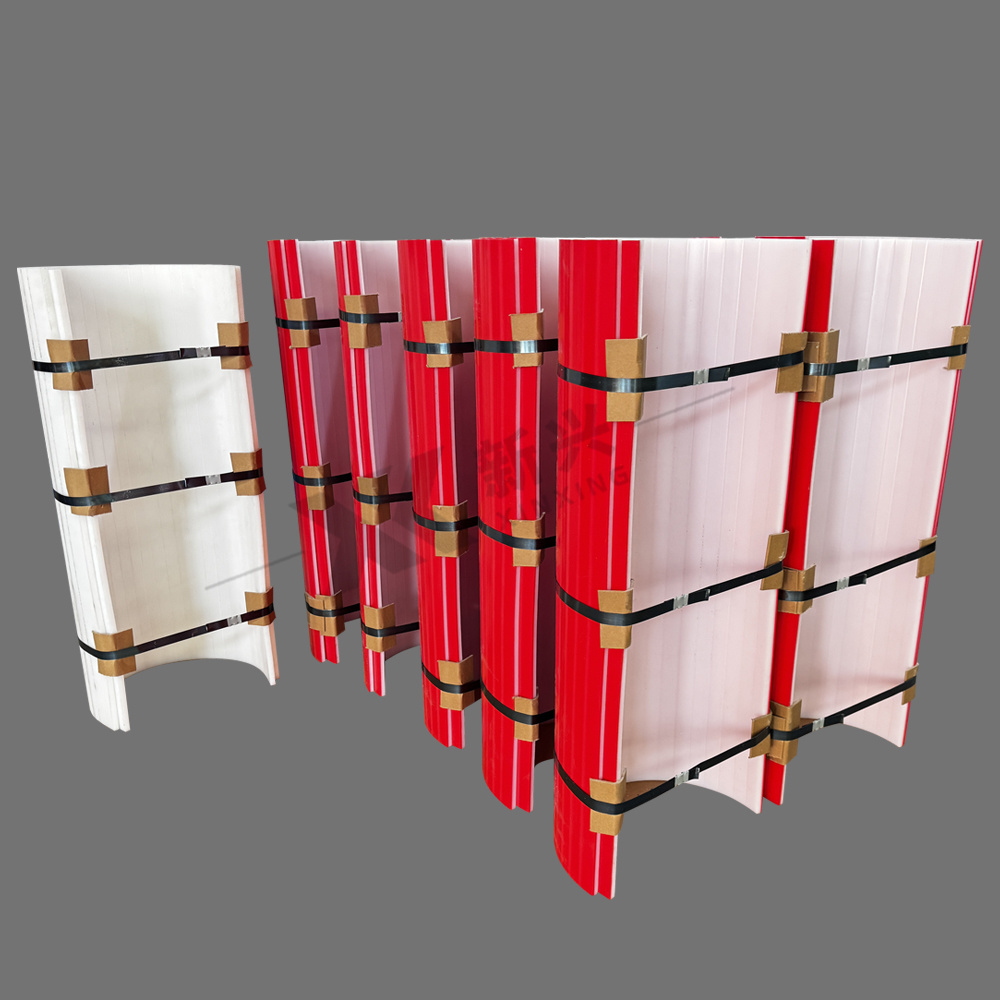 Dual color UHMWPE Conveyor U-Trough Liners | UHMWPE U - Through Liners