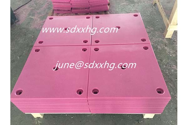 pink color marine plastic wearing fender facing board