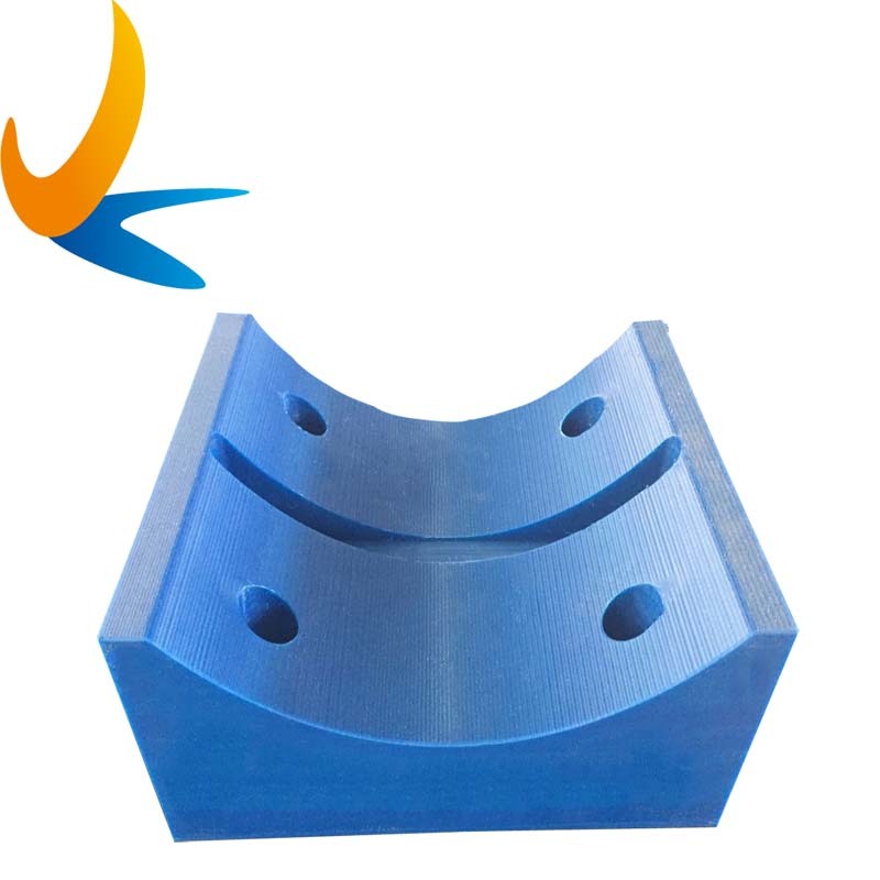 Plastic UHMWPE anti-aging wear resistant polymer support bearing block