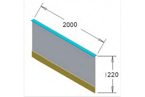 Synthetic ice rink board panels