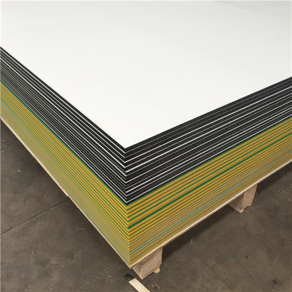 4'X8'plastic HDPE texture Sheet with skin of orange three color