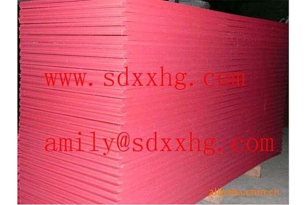Red textured High Density polyethylene sheets