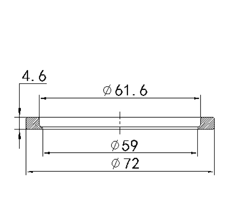 Outer rubber ring YM70