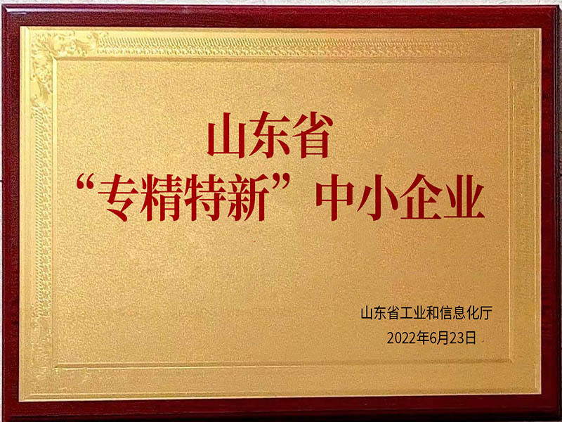 山東省專精特精中小企業(yè)