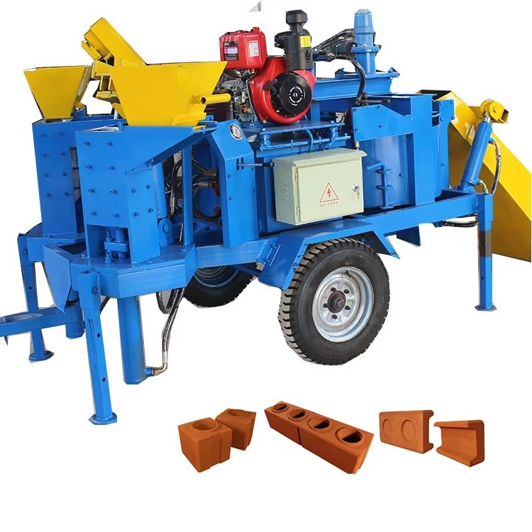 Mobile Diesel Engine Clay Brick Machine WT2-20M