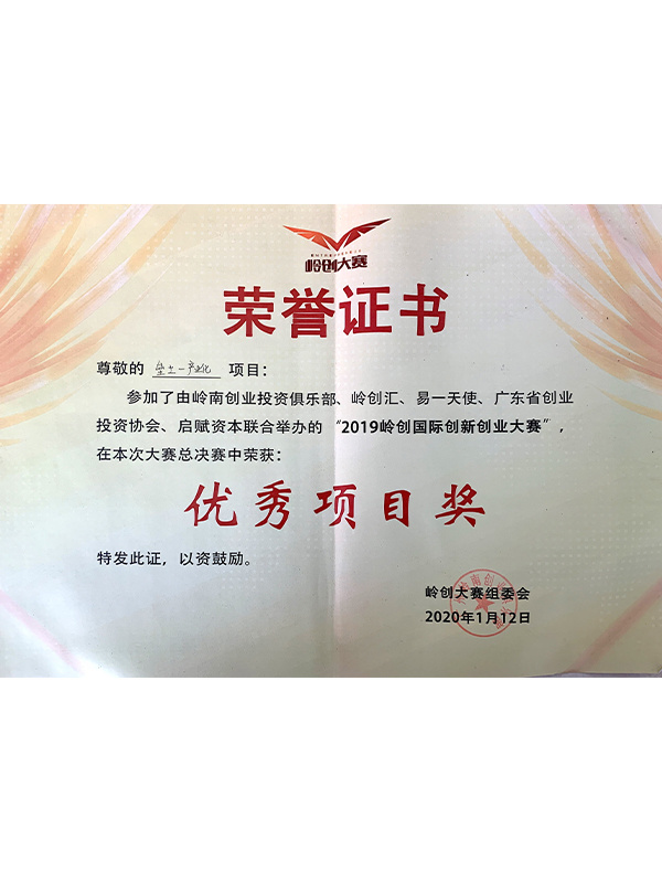 優秀項目獎