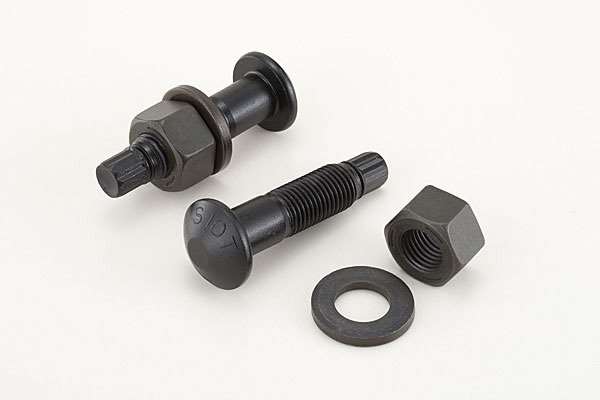 What material is generally used for high-strength bolts?