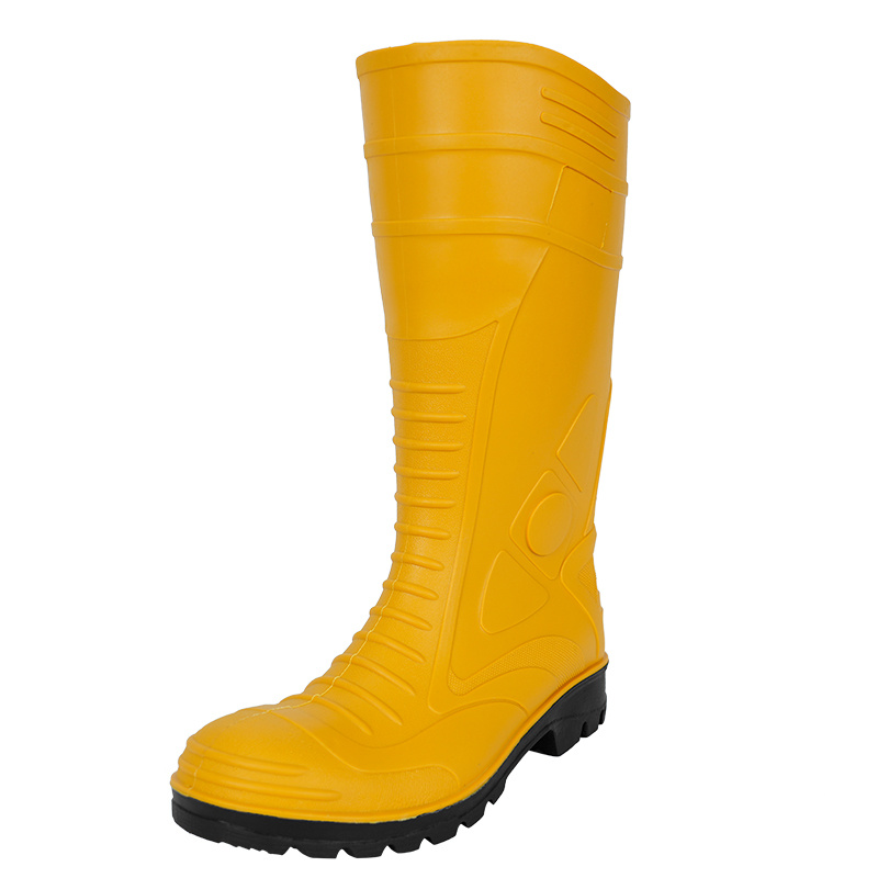 807 yellow uppers and black soles gum boots