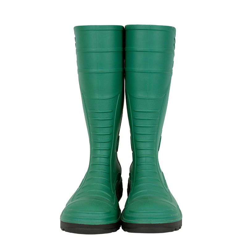 807 green uppers and black soles gum boots