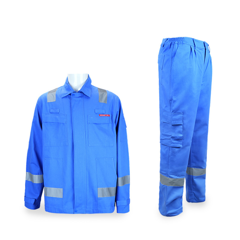 Coverall with reflective tape