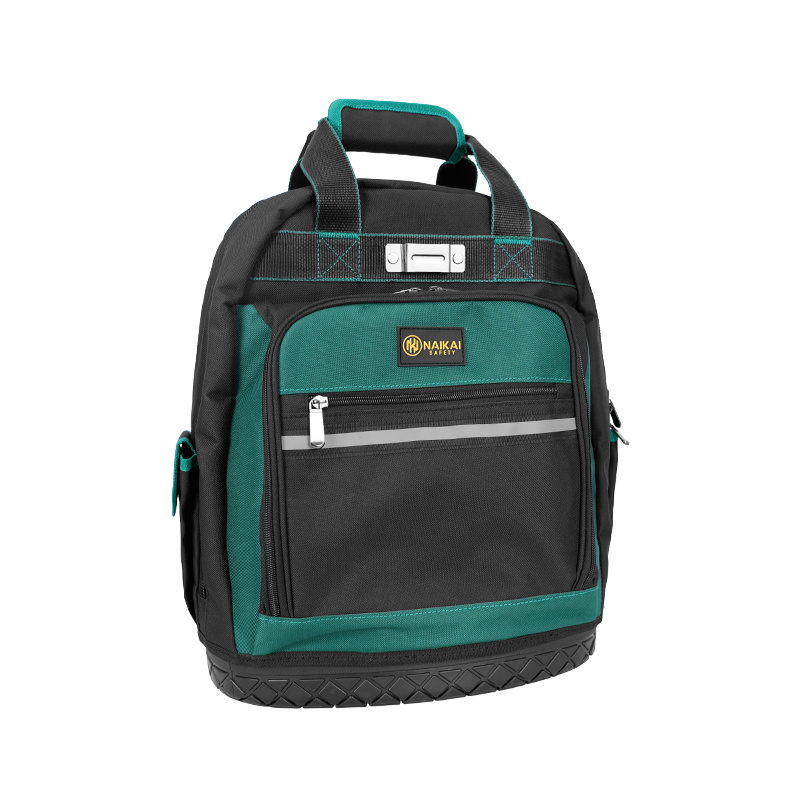 NK-TB-04 Durable Handle Shoulder Strap Waterproof Electrician Organizer with 13 Pockets, Large Industrial Construction Work Storage Carrier Bag for Hand Tool