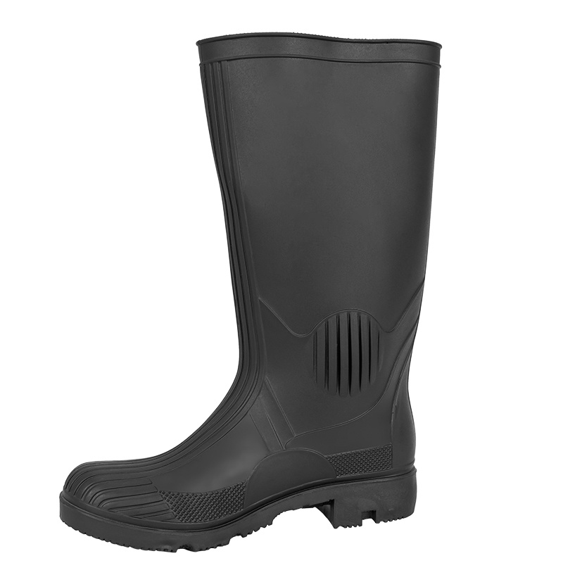 804 all black rain boots