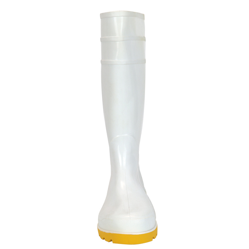 803 white uppers and yellow soles rain boots