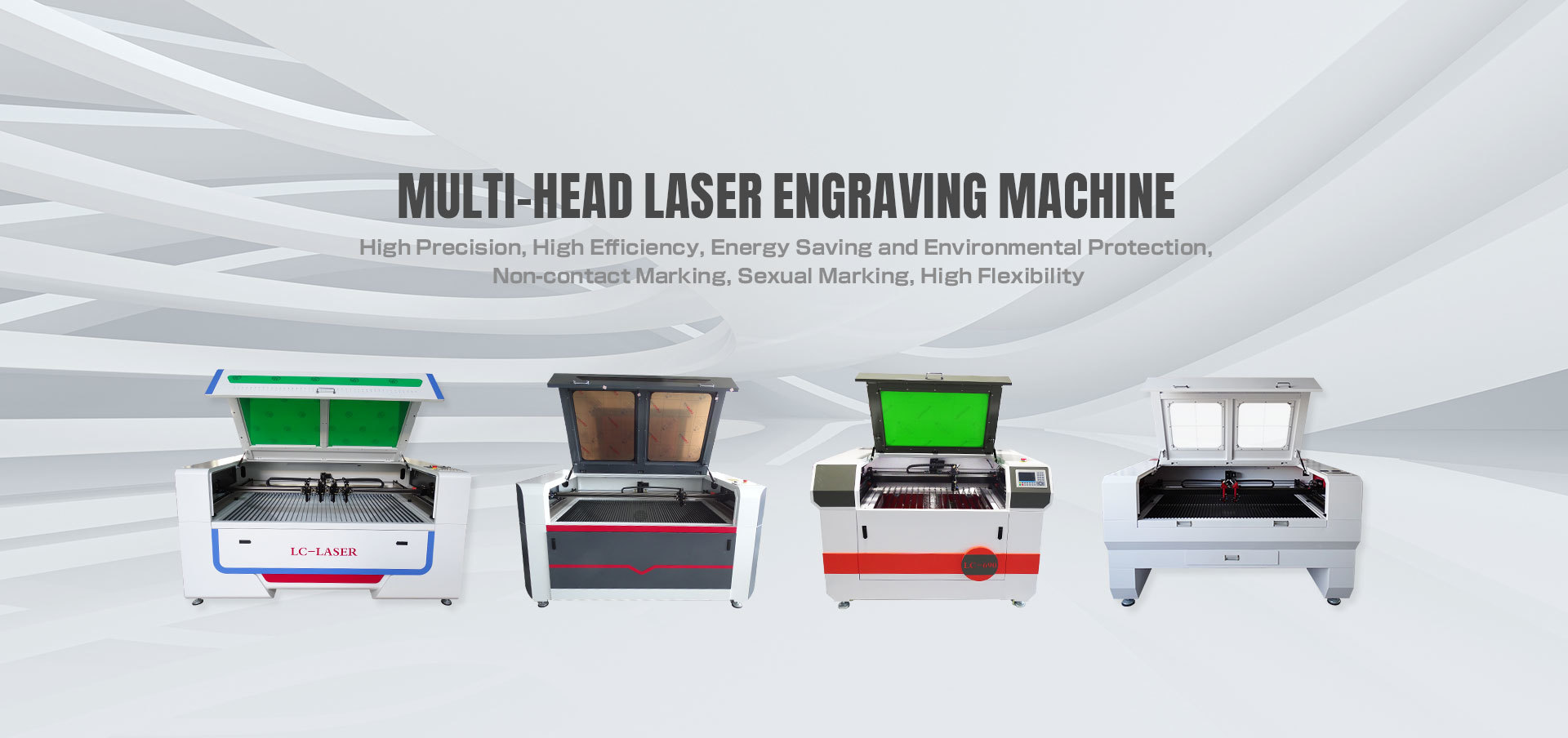 Multi-head laser engraving machine