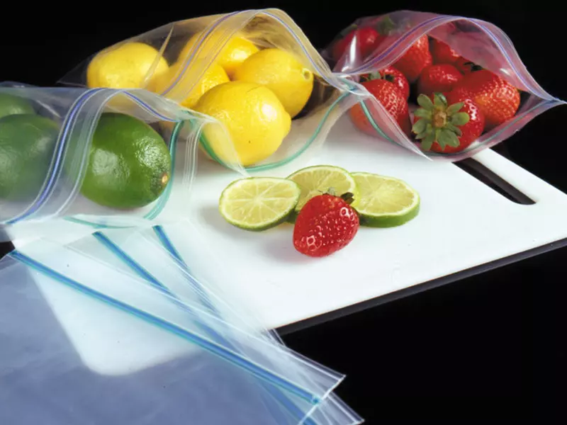 Bolsa sellada de alimentos de doble cadena