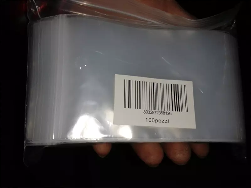 Etiqueta de la bolsa exterior