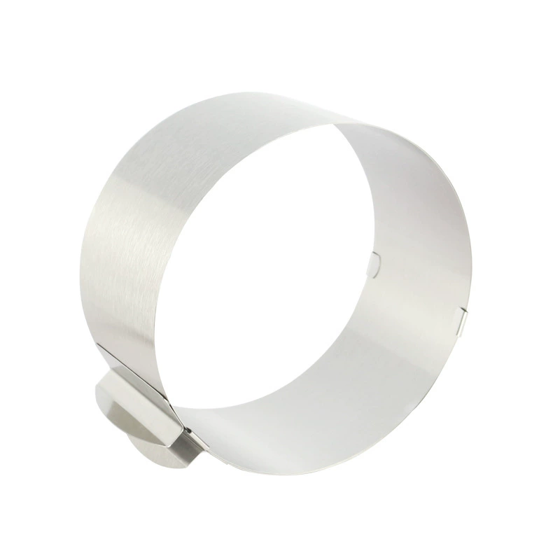 Factory wholesale stainless steel mousse ring telescopic round cake ring