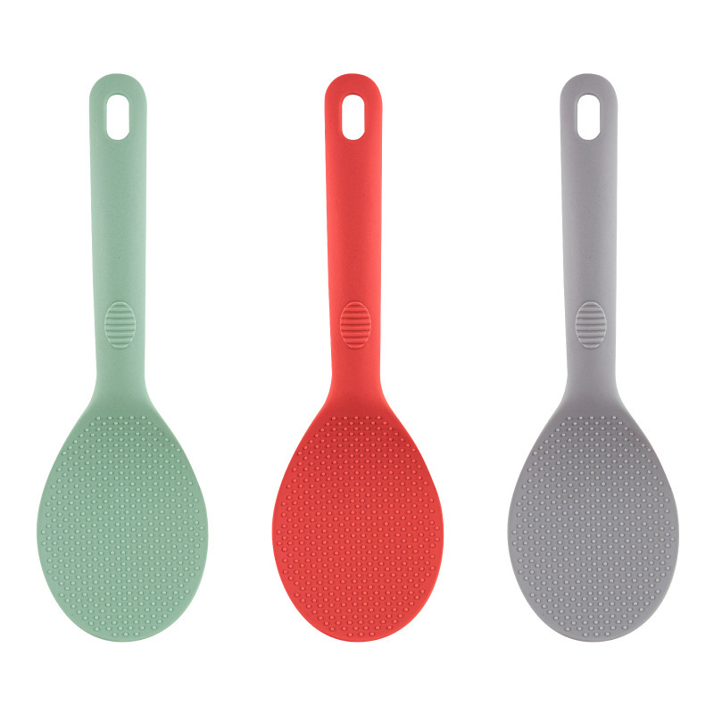 Can stand silicone rice spoon