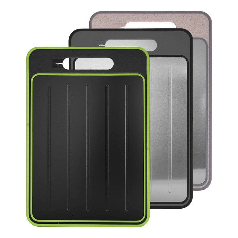 Multi functional double-sided quick thawing aluminum alloy cutting board