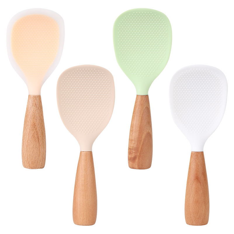 Can stand silicone rice spoon