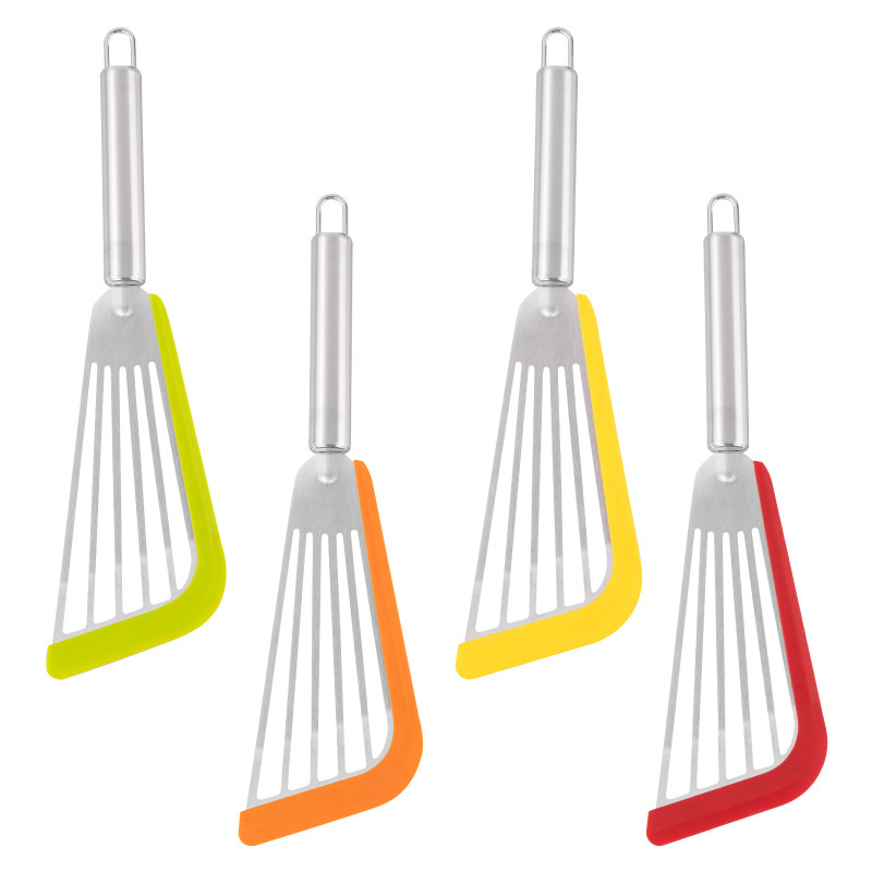 Stainless steel fish frying scoop