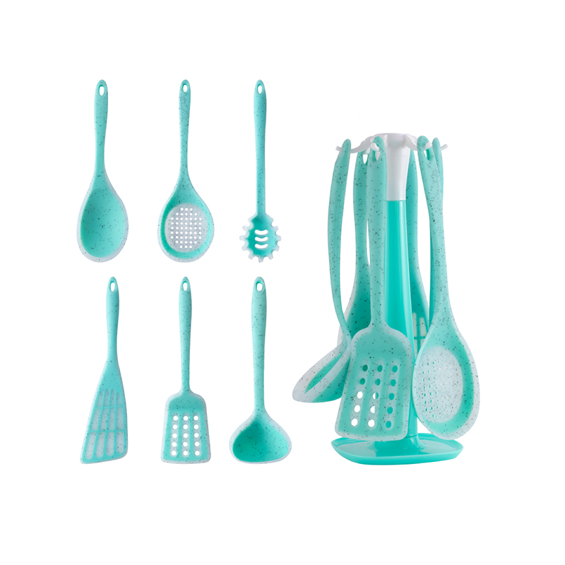 Silicone kitchenware 7-piece set green