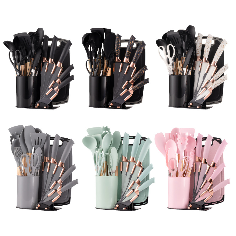Silicone cutting tools and kitchenware