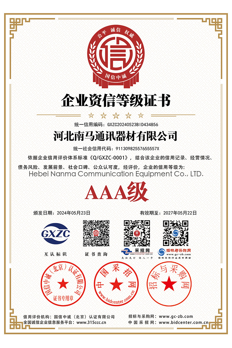 Enterprise Credit Rating Certificate Enterprise Credit Rating Certificate