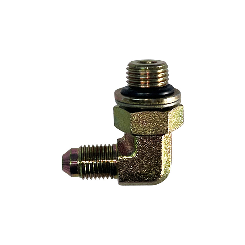 1JH9-OG 90°ELBOW JIC MALE 74°CONE / METIRC MALE ADJUSTABLE STUD END L-SERIES ISO 6149-3