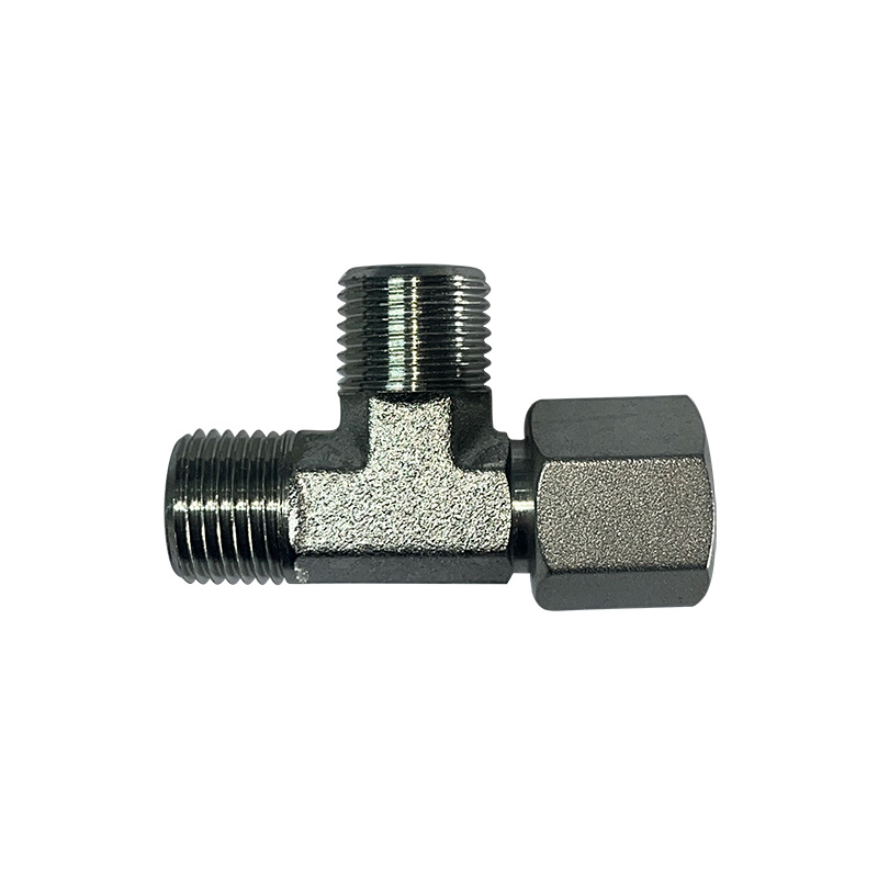 CC BARREL TEE FITTINGS WITH SWIVEL NUT