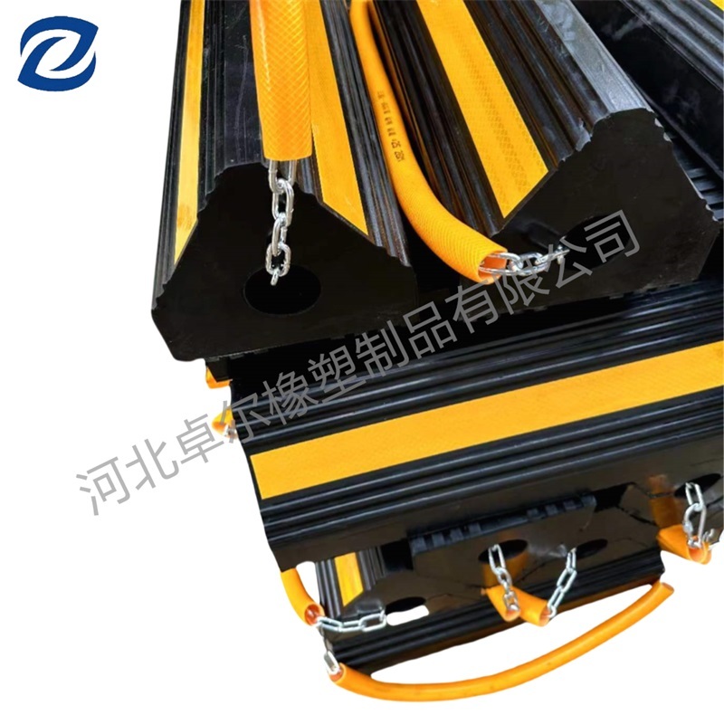 Rubber wheel block