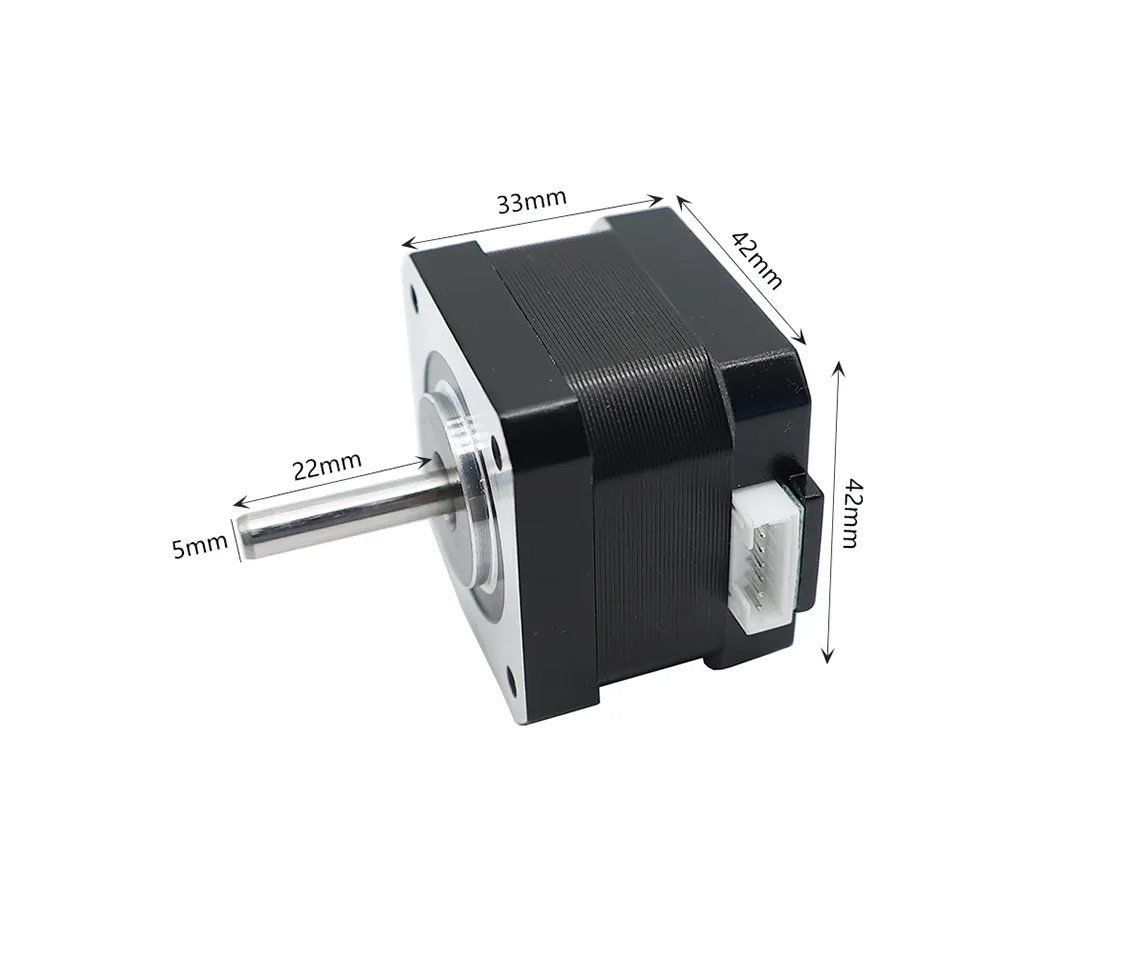 42x33 5V NEMA 17 Bipolar Stepper Motor Shaft Size 5mm 1.8° Torque 43N·cm