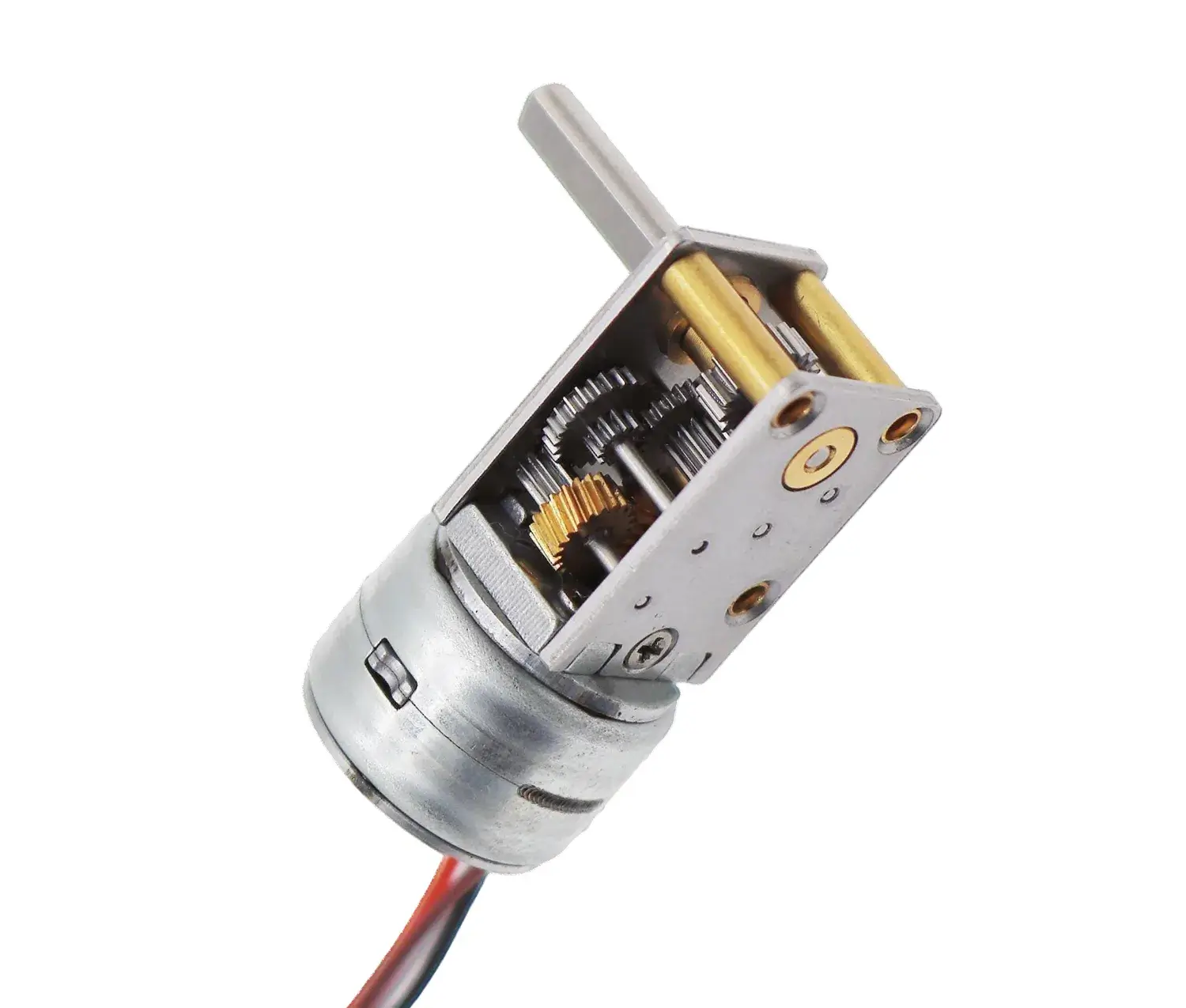 5V 12V DC 15mm Dia Stepper Motor 2-Phase 18°/step & Right Angle Gearbox Torgue 8kg