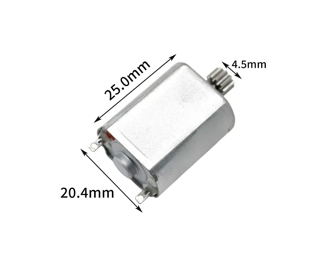 20.4mm Dia DC Motor 130 with Copper Gear 5V 8000RPM 12V 26700RPM for RC Car | KS-130SH