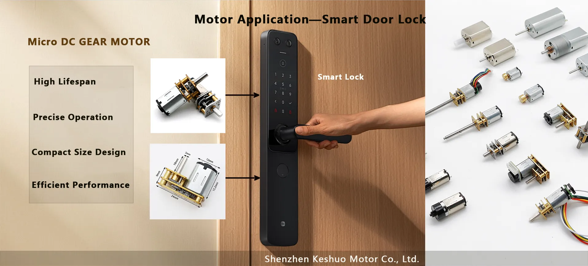 Smart Lock - Micro DC Motors - DC Motor Manufacturer