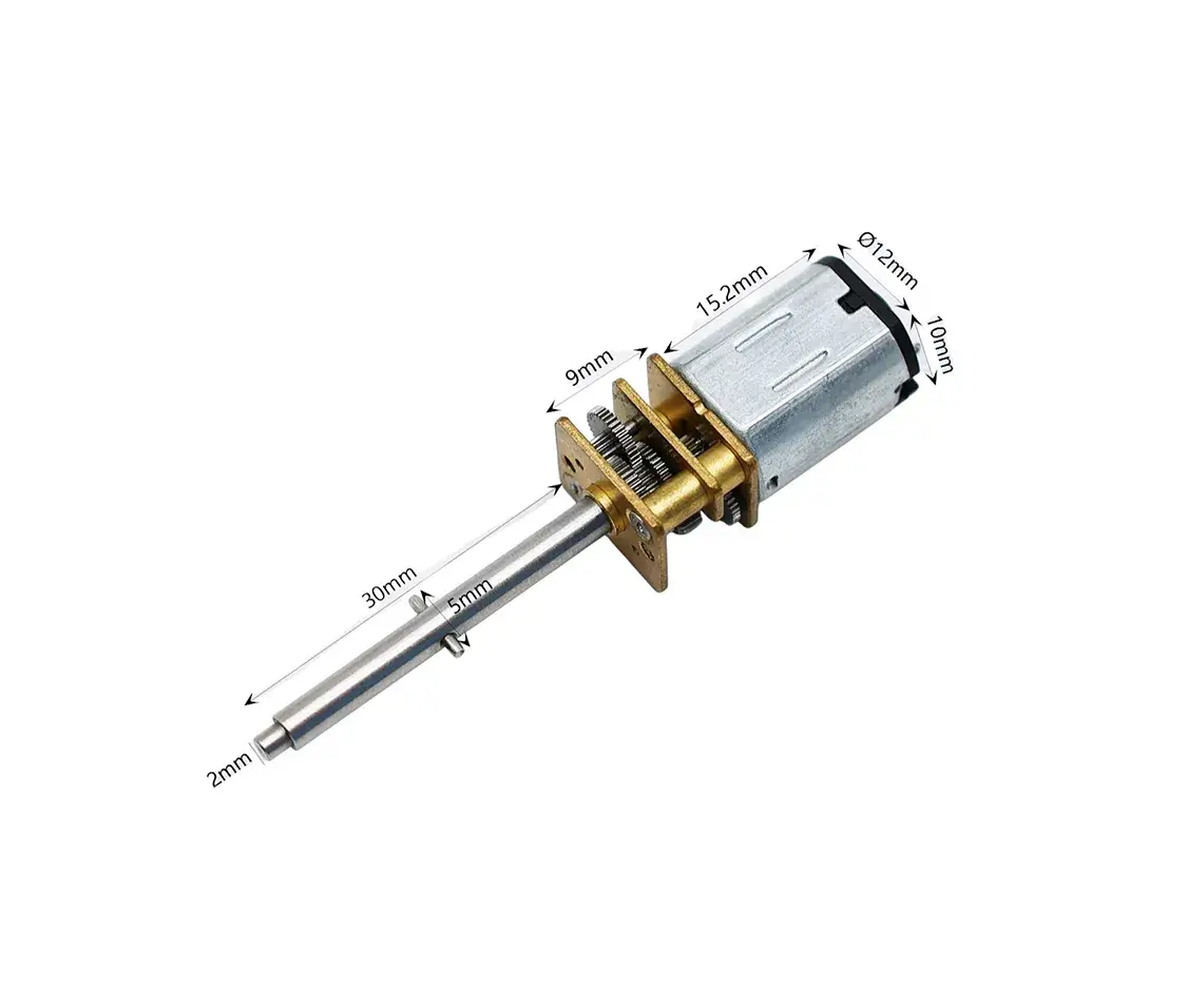 12mm N20 Motor Gearbox Long Shaft With Metal Pins 3.7V 11000RPM 12V 14000RPM | GM12-N20