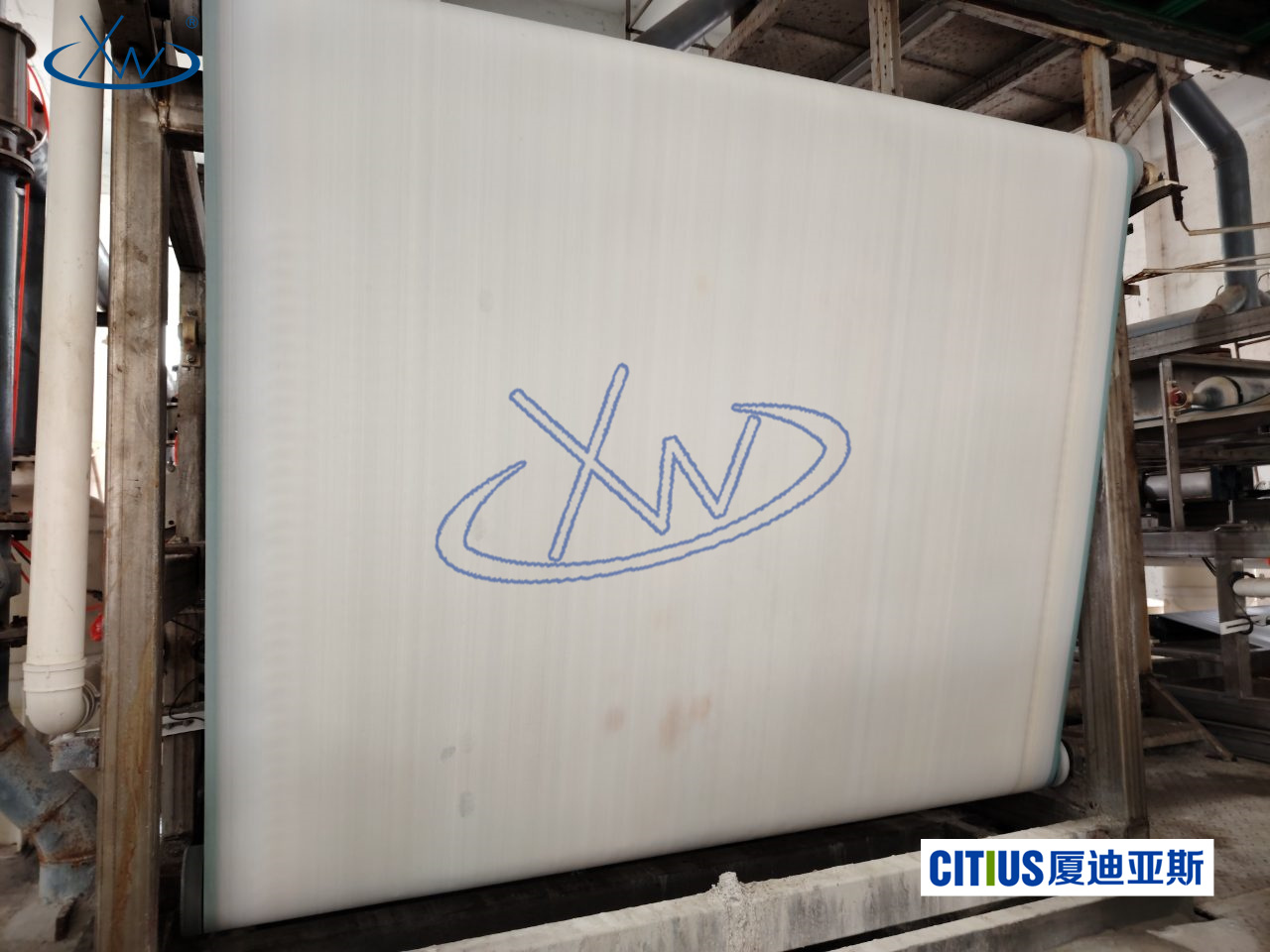 Application of filter cloth in horizontal vacuum belt filter for chemical alkali plant waste residue and waste liquid