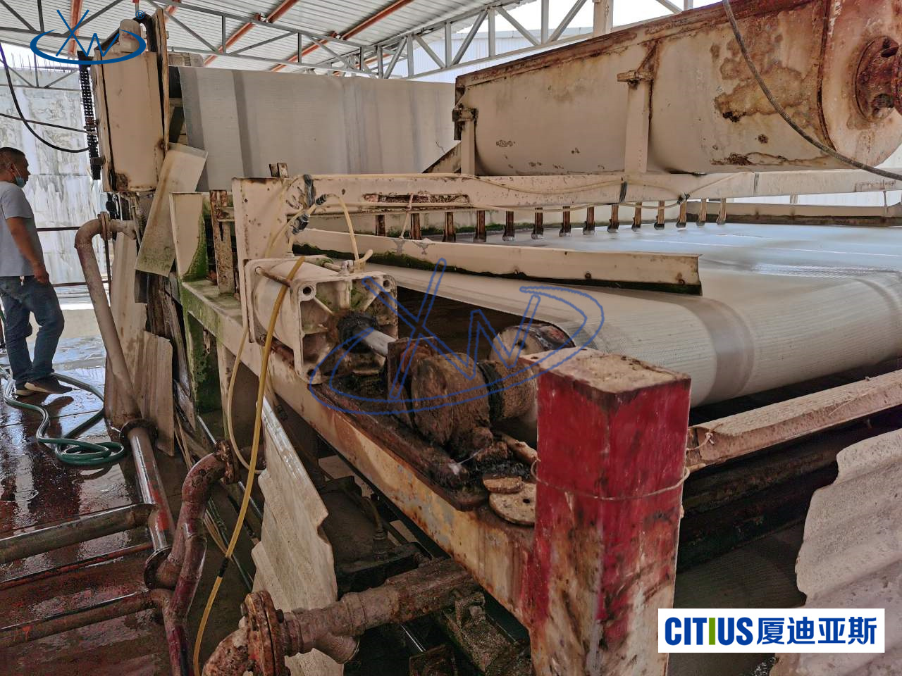Ceramics industry polishing sludge dewatering - Filter cloth, applications of filter cloth in belt press filters