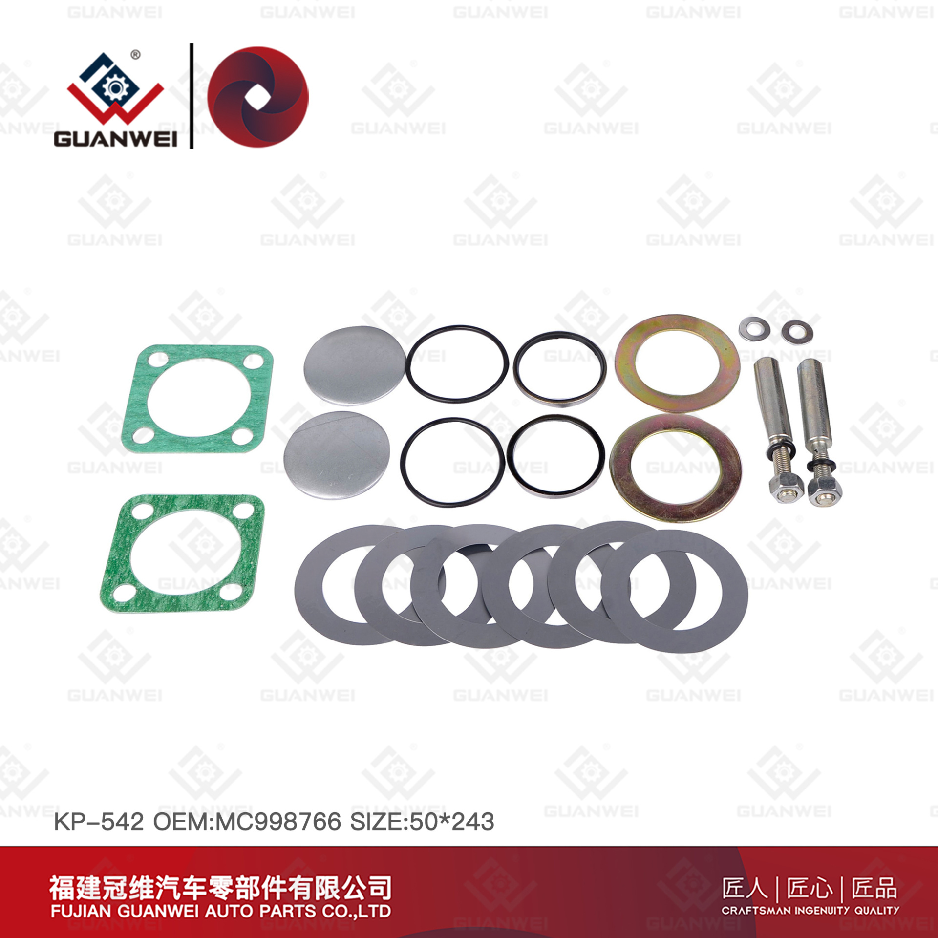 Partes de caminhão King Pin Reconstrução Kit KP-542 para Mitsubishi