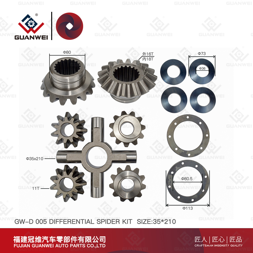 Kit Reparo Caixa Kit de engranajes diferenciales diferenciales para Mitsubishi FM-516 8DC9RR