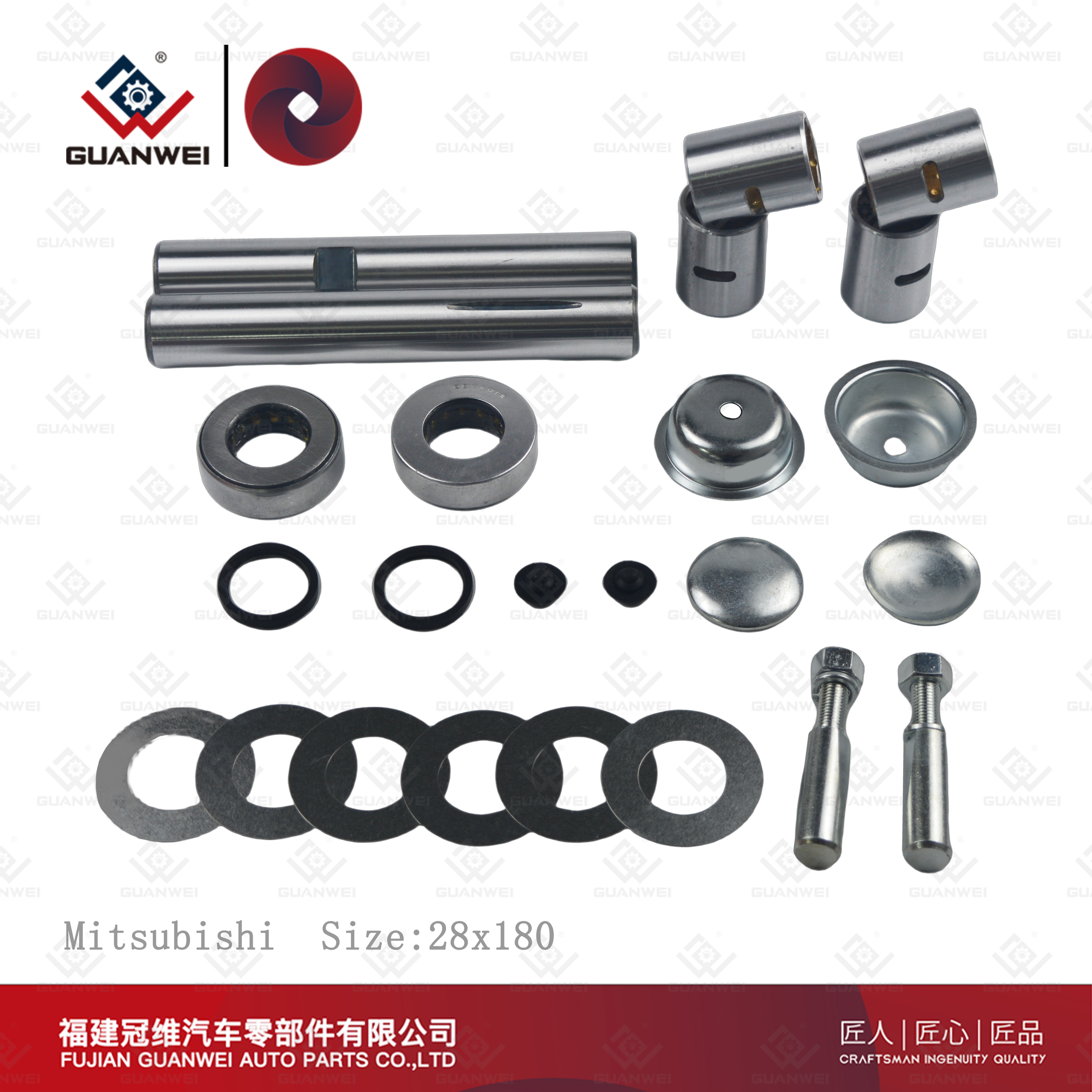 Kit de pasador rey Mitsubishi, precio del kit de pasador rey, fabricantes de kits de pasador rey para Mitsubishi. Tamaño: 28x180