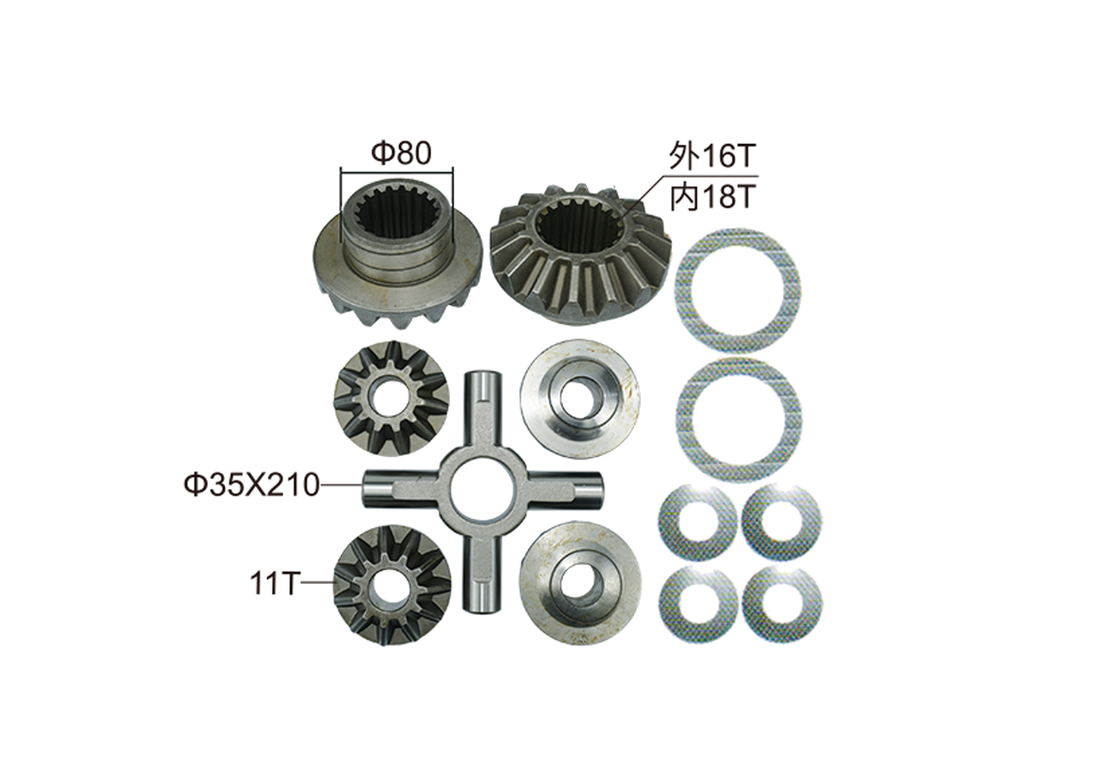 Kit Reparo Caixa Kit de engranaje de araña diferencial Satélite OEM PS-190 para Mitsubishi FN527HD
