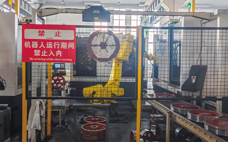 电梯曳引轮生产线