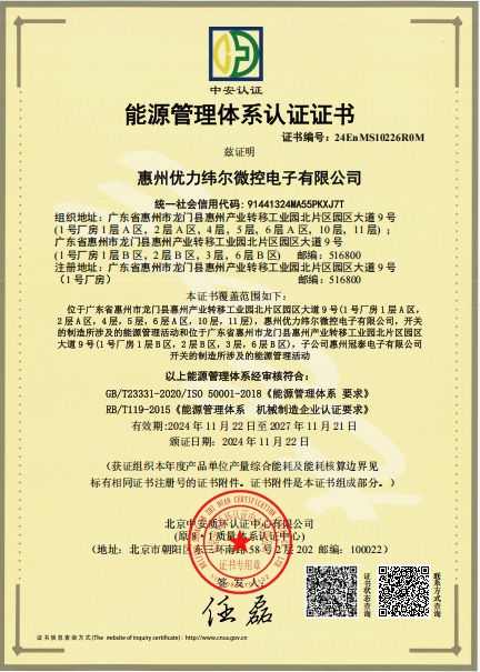 ISO 50001 能源管理体系认证