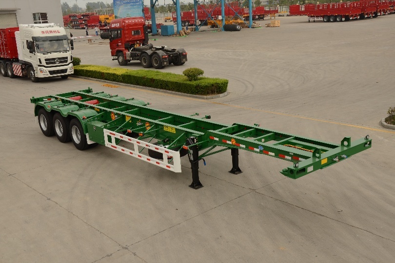 3-Axle Gooseneck Container Skeletal Semi Trailer