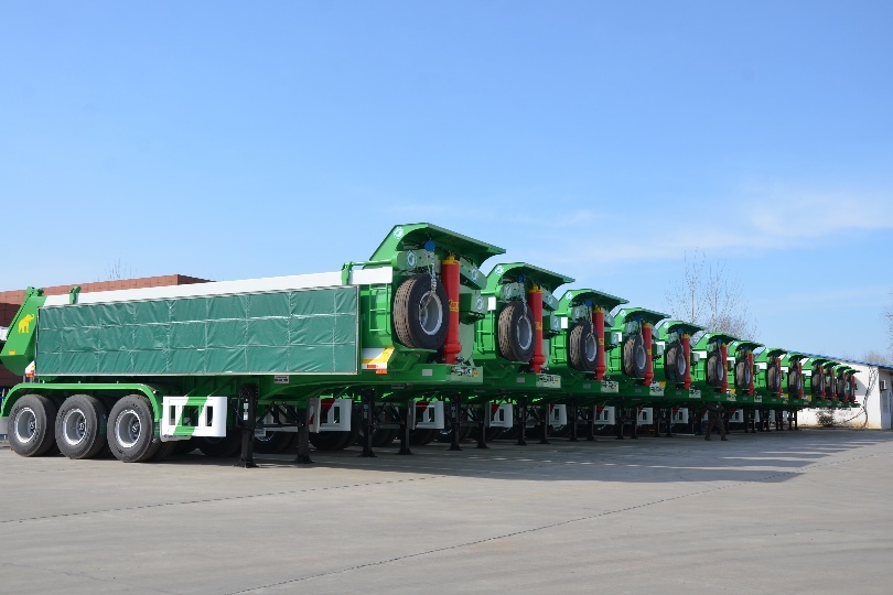 13 Dump Semi Trailers will be shipped to Laos