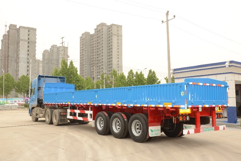 One side tipper semi trailer will be shipped to Tanzania