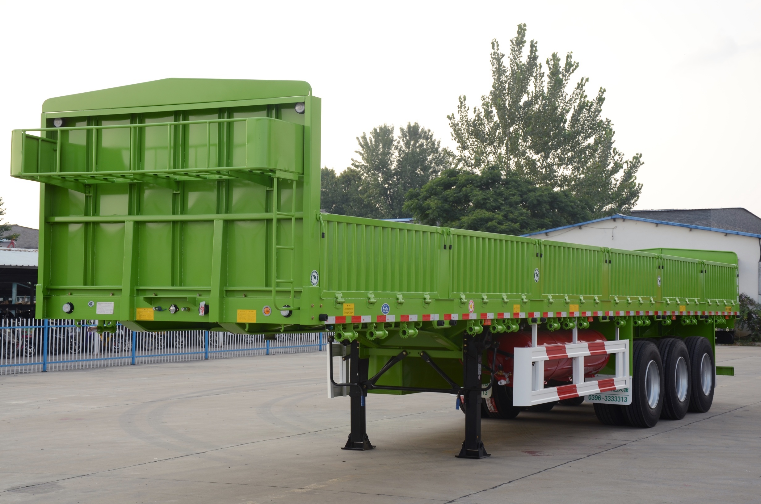 13M 3-Axle Side Tipper Semi Trailer