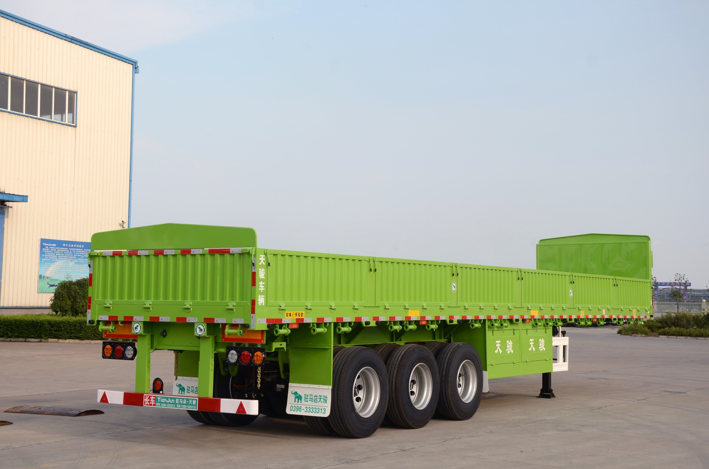 13M 3-Axle Side Tipper Semi Trailer